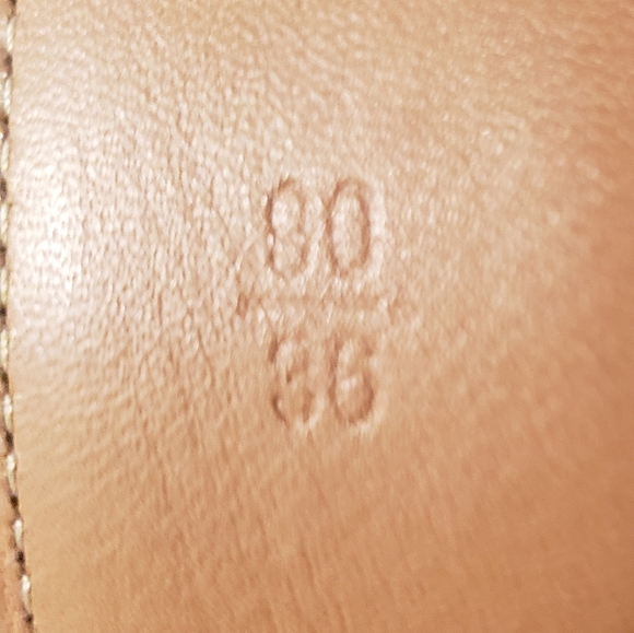 Martin Dingman Leather Belt Calfskin Tan Brown Size 36 #20126 - Picture 11 of 15